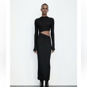 Zara Black Midi Dress